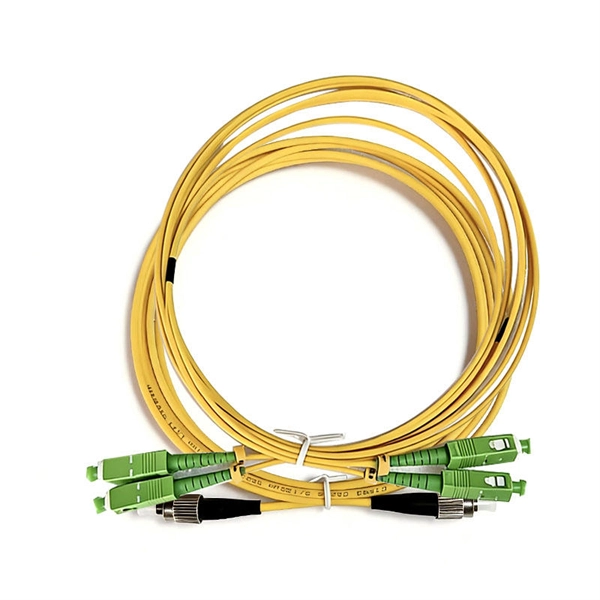The TPK50 router can be connected via fiber optic cable